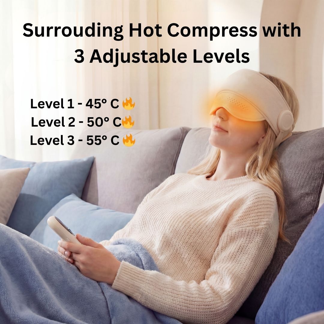 Smart Heated Head Compression & Eye Massager