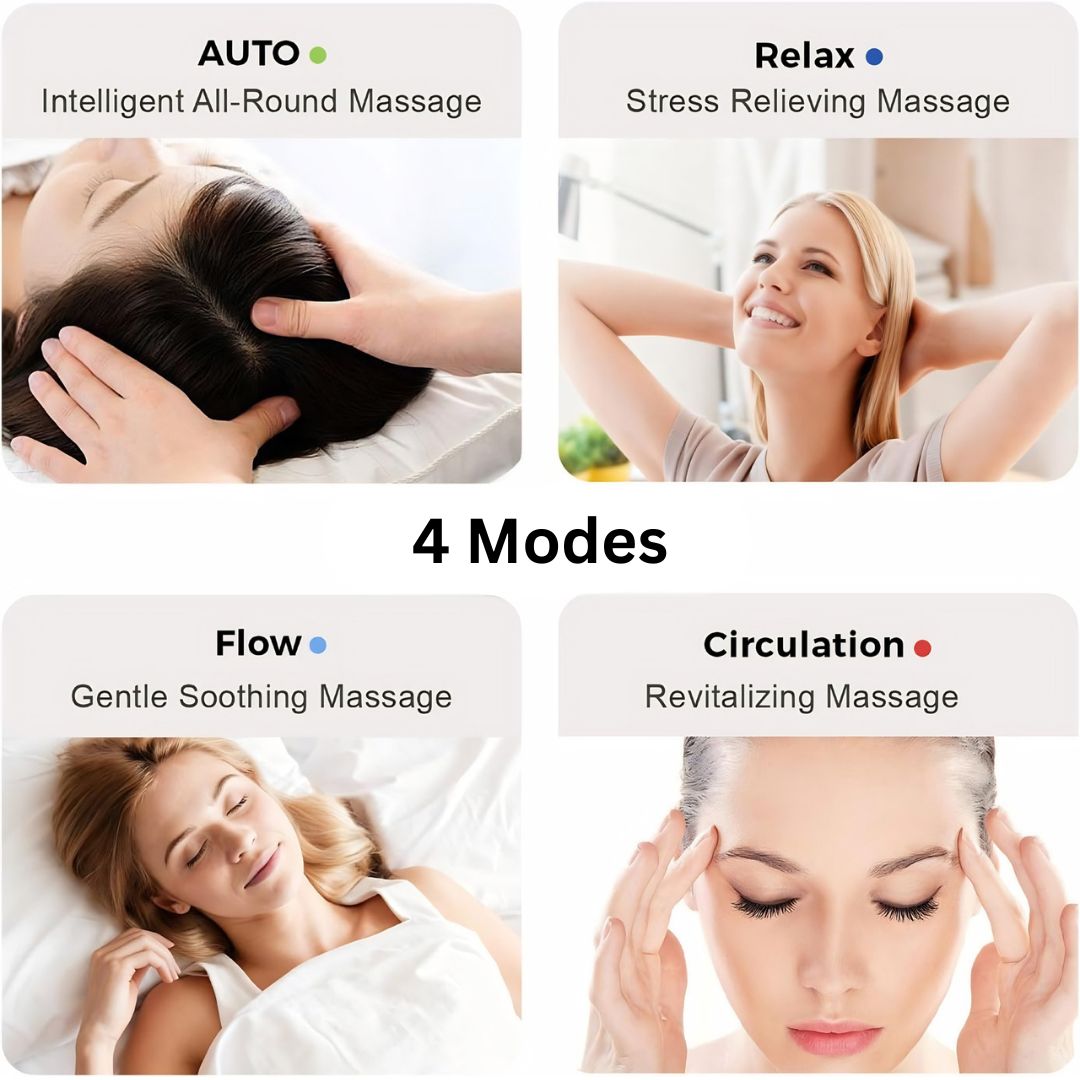 Smart Heated Head Compression & Eye Massager
