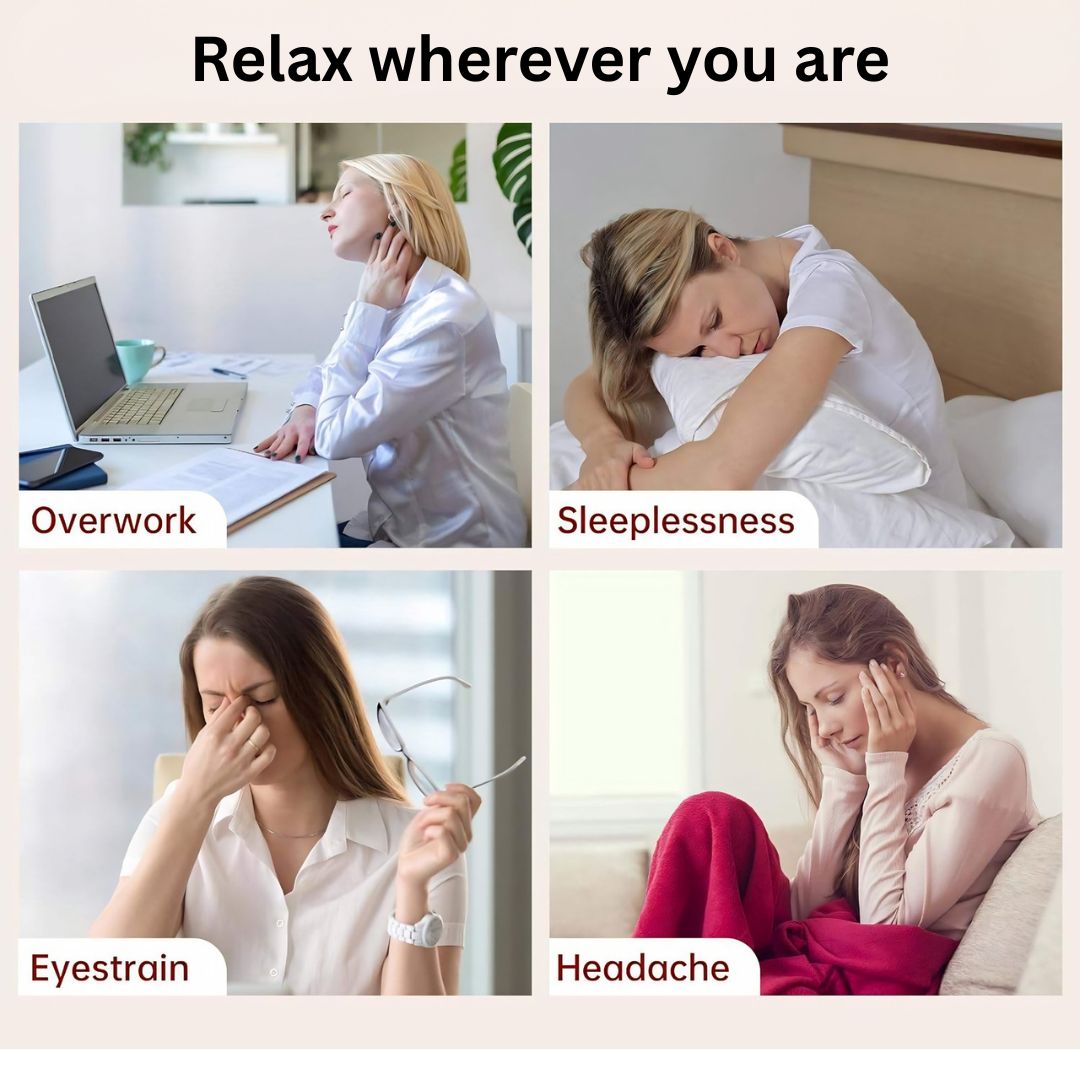 Smart Heated Head Compression & Eye Massager