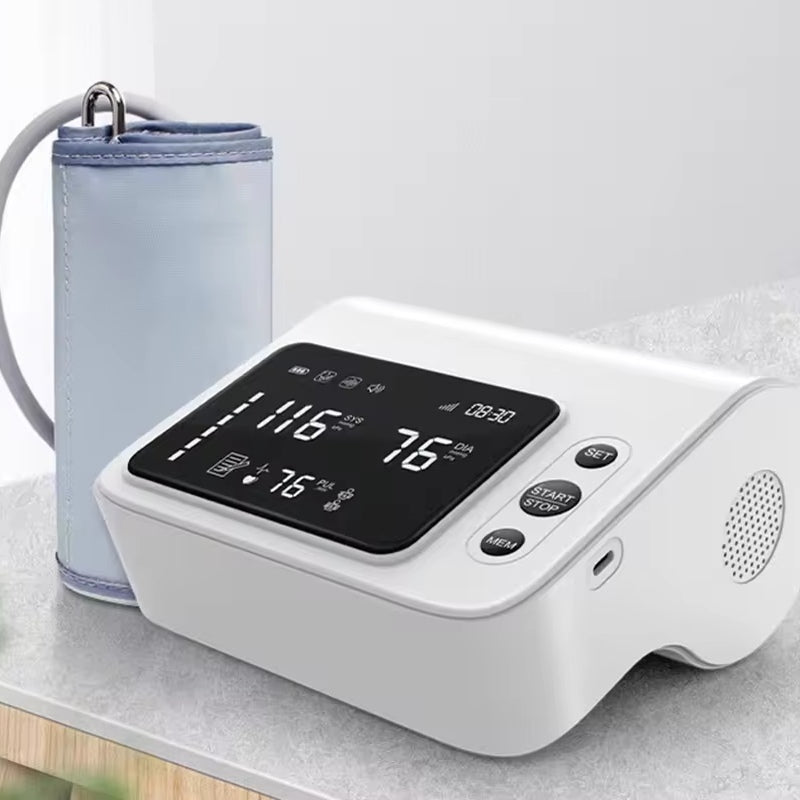 Portable Rechargeable Automatic BP Monitor With Voice