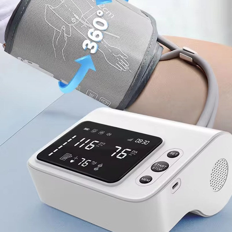 Portable Rechargeable Automatic BP Monitor With Voice