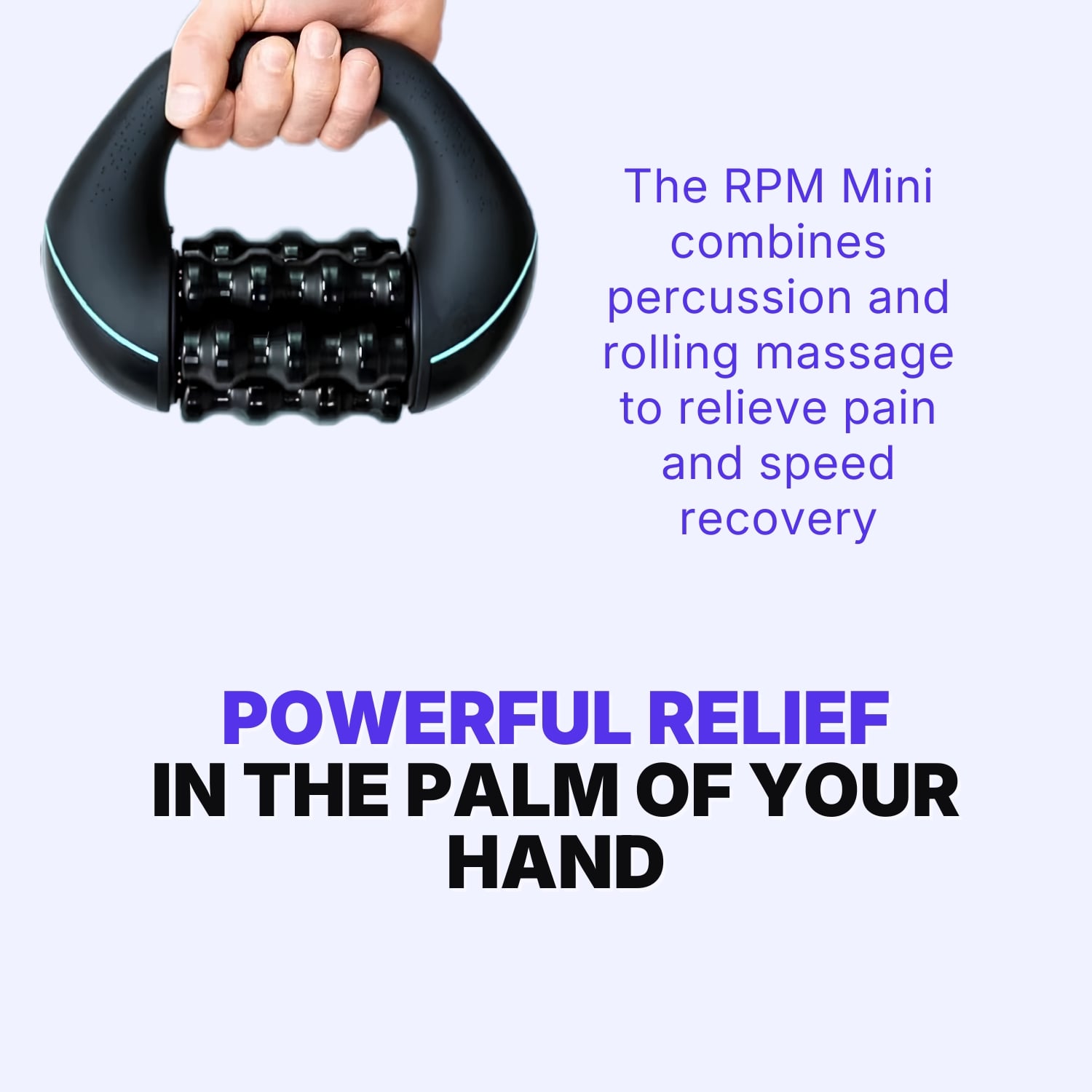Mediwares Mini Rolling Percussive Massager for Neck, Shoulder & Back Pain Relief