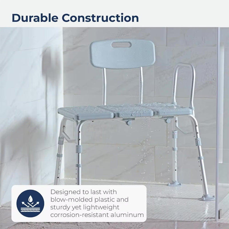 Mediwares Height Adjustable Shower Transfer Bench