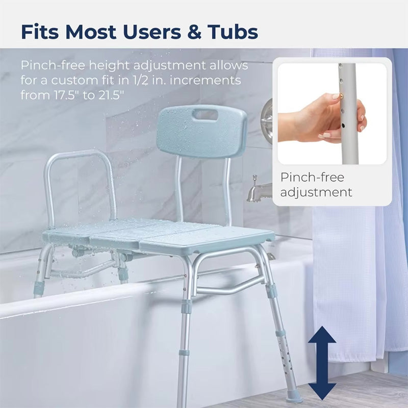 Mediwares Height Adjustable Shower Transfer Bench