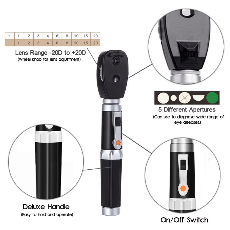 Mediwares Portable Otoscope and Ophthalmoscope set