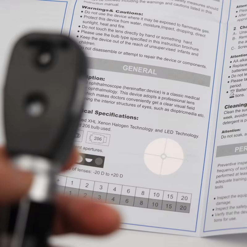 Mediwares Portable Otoscope and Ophthalmoscope set