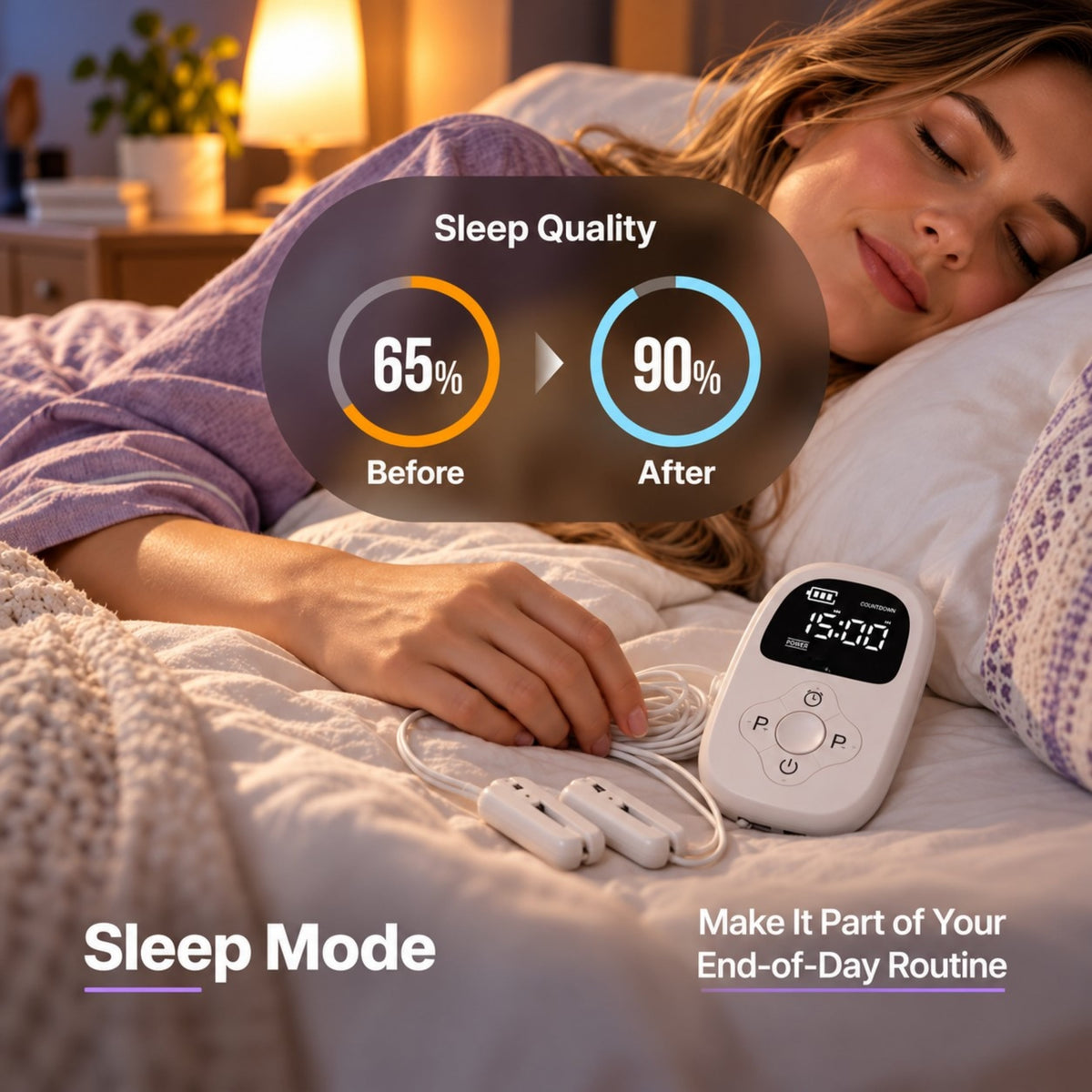 Mediwares CES Vagus Nerve Stimulation device - Promote Relaxation, Deep sleep, Reduce Anxiety and Depression
