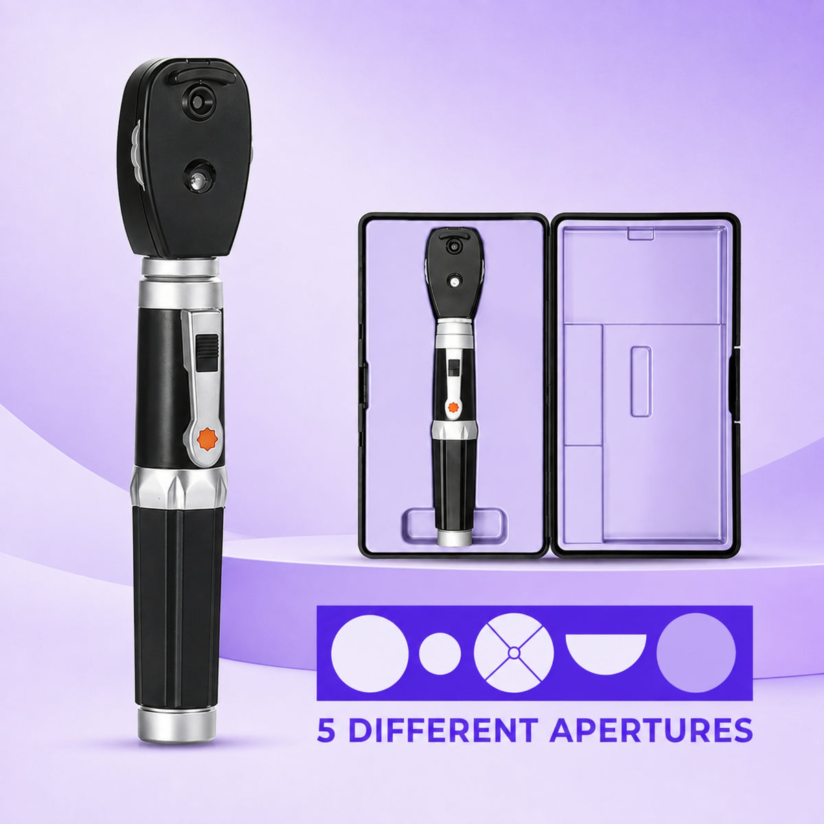 Mediwares Portable Ophthalmoscope Handheld Eye Examination Tool for Vision & Eye Exams
