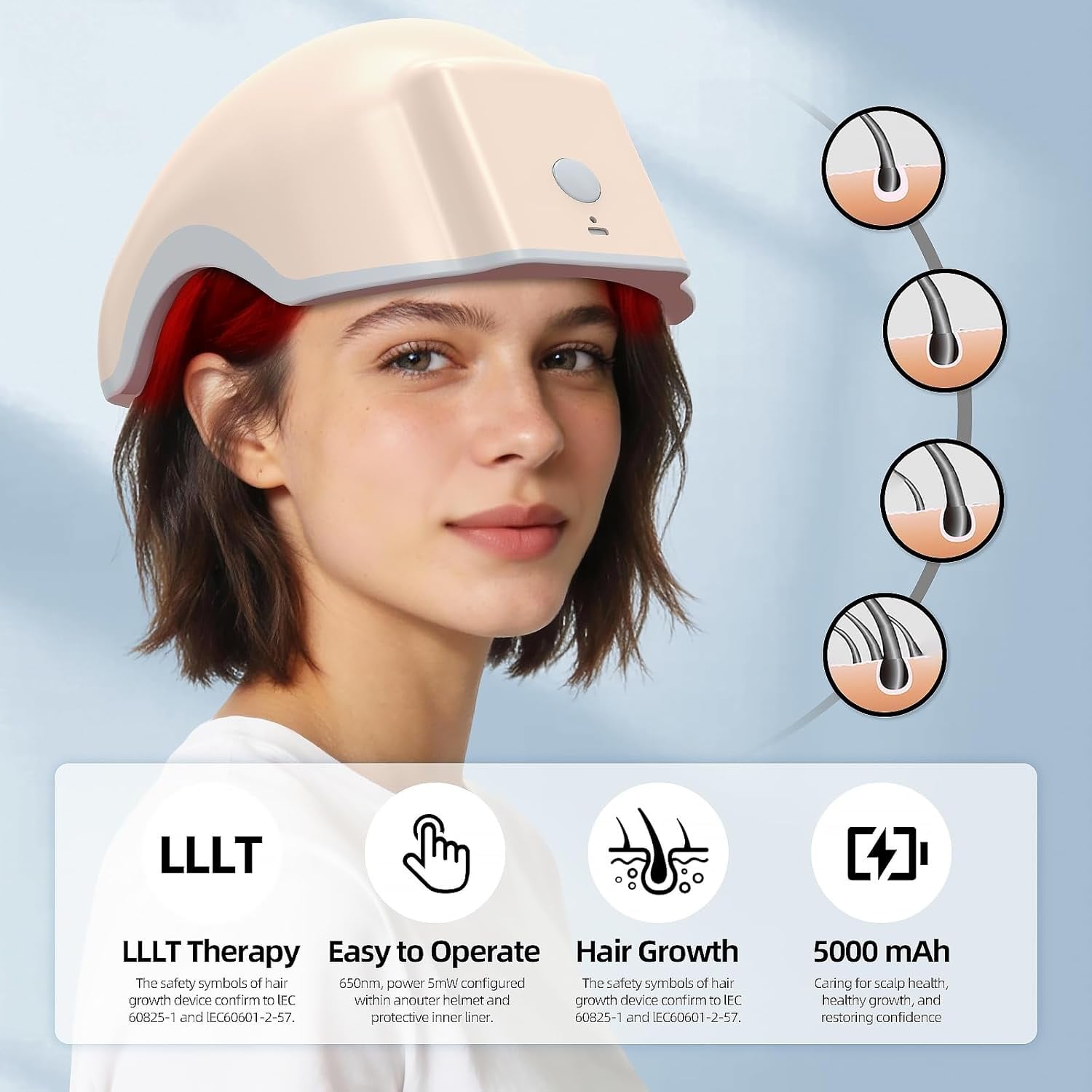Mediwares Laser Hair Growth Helmet/Cap – 272 LED Red Light Therapy