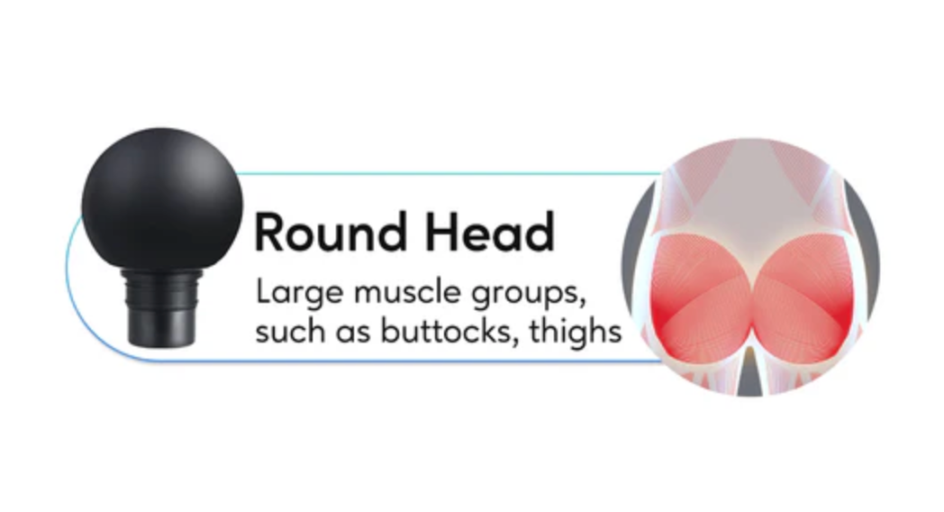 round head massage gun
