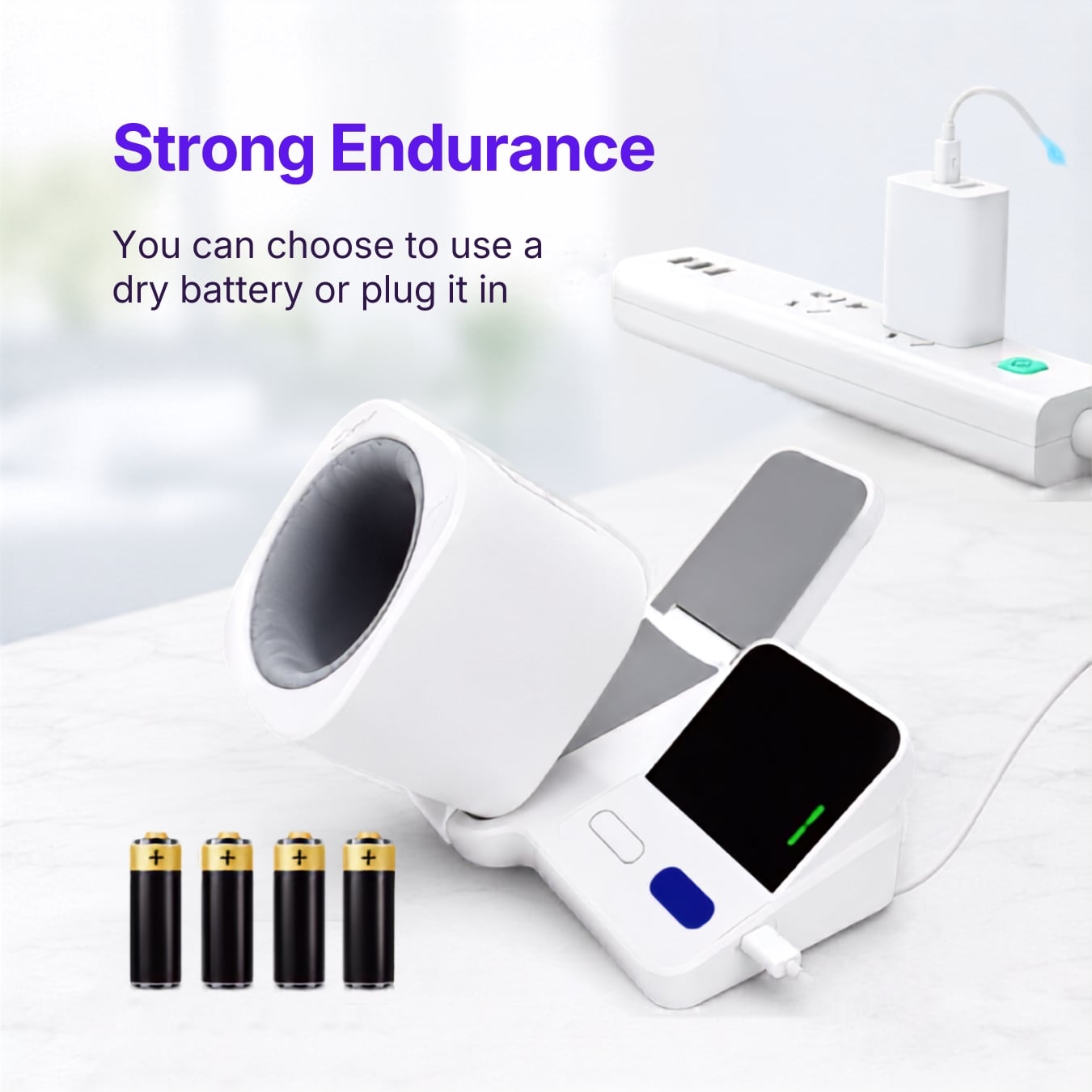 Upper Arm Blood Pressure Monitor – Automatic Blood Pressure Monitor for Home Use | Cuffless Smart BP Machine
