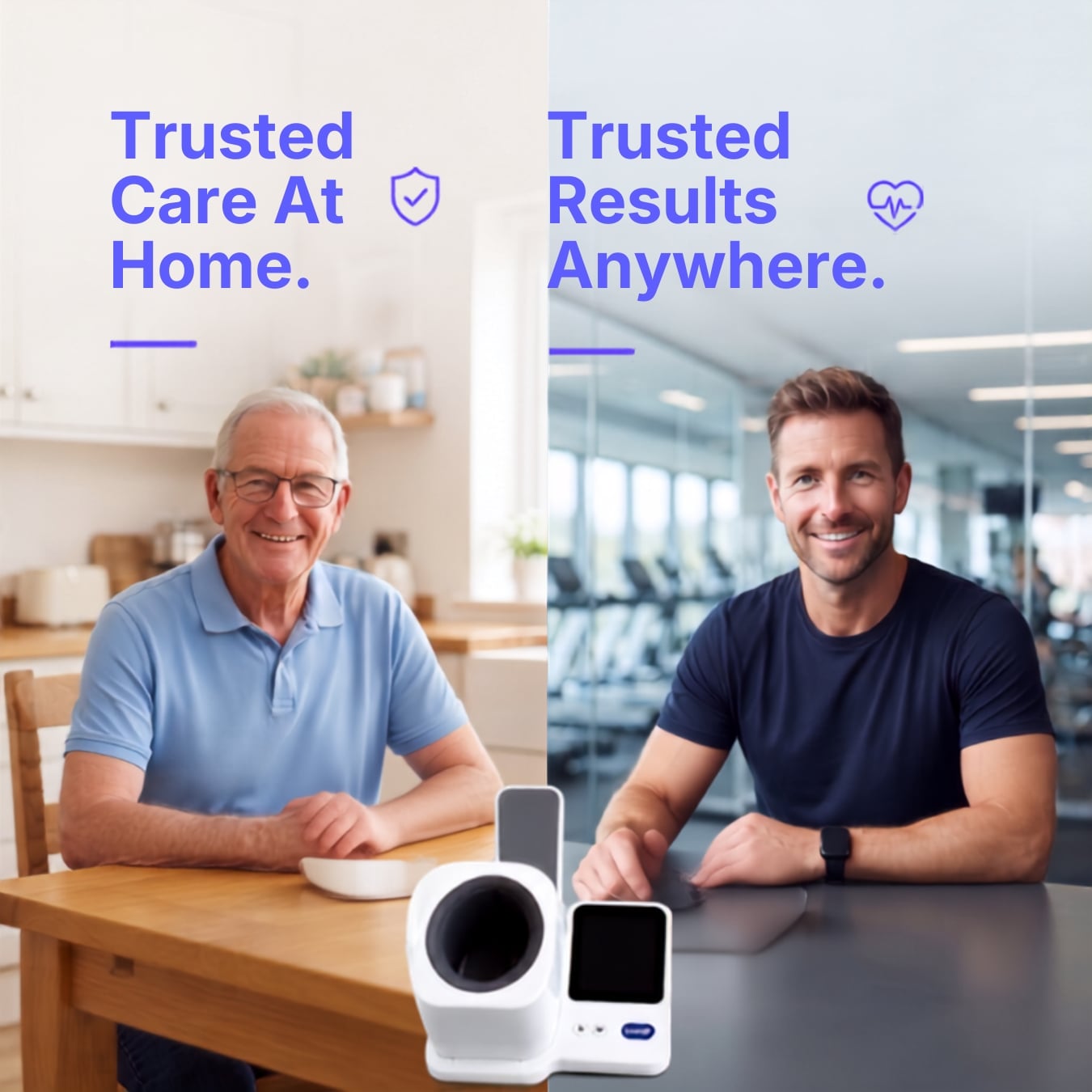 Upper Arm Blood Pressure Monitor – Automatic Blood Pressure Monitor for Home Use | Cuffless Smart BP Machine