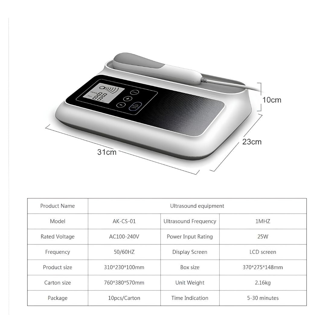 Physiotherapy Ultrasound Pain Relief Therapy Device