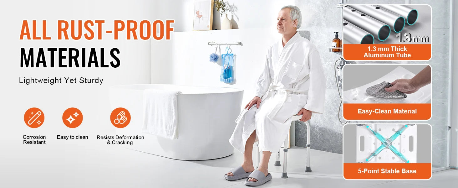 mediwares adjustable shower chair