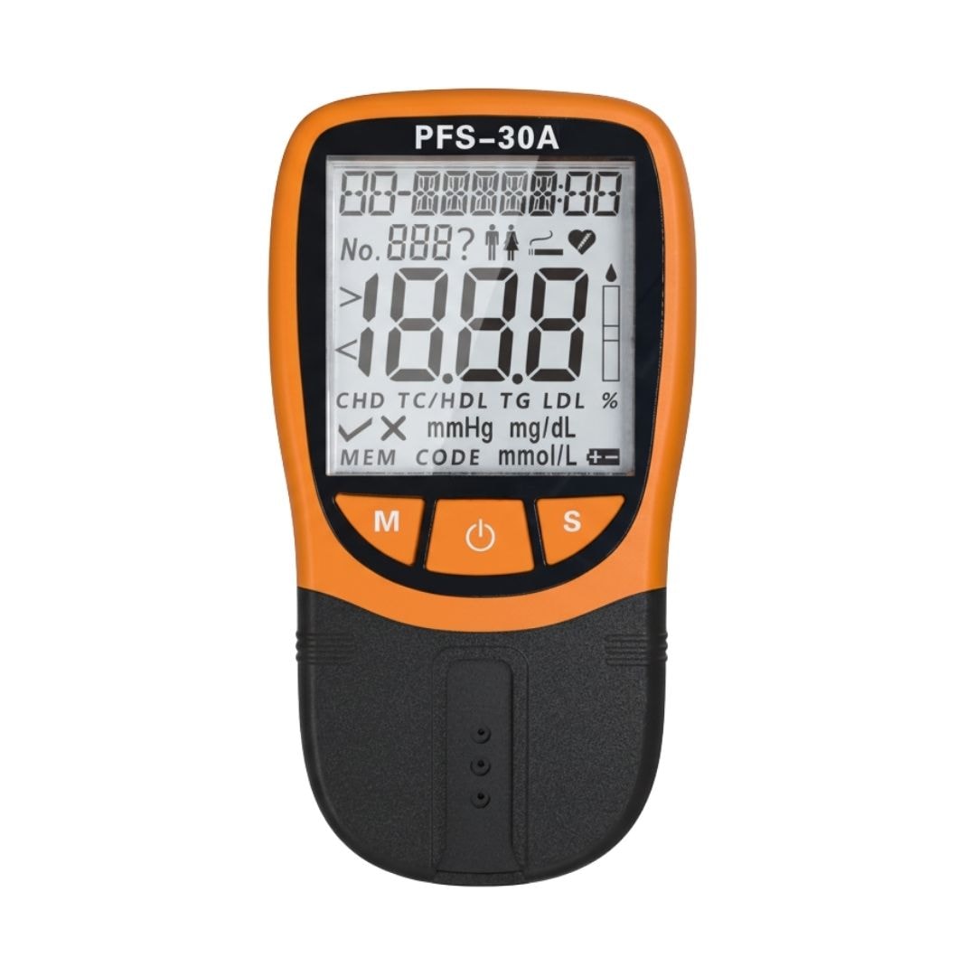 4-in-1 Cholesterol Test Machine | Lipid Profile Monitor Kit – TC HDL LDL Triglycerides | Mediwares