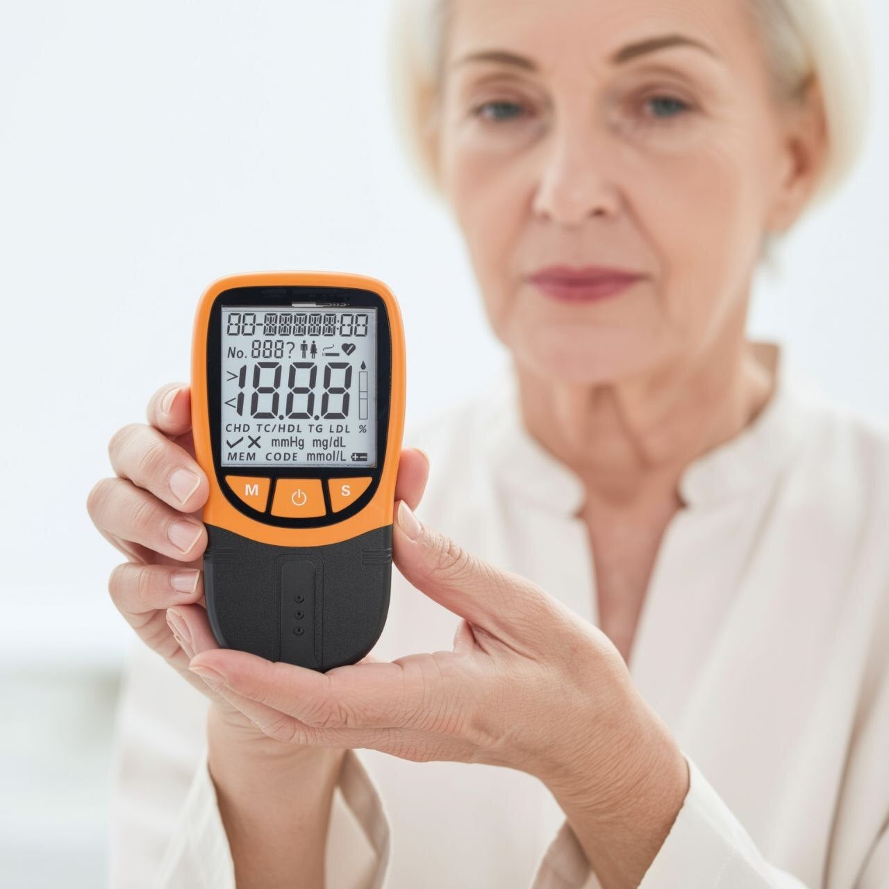 4-in-1 Cholesterol Test Machine | Lipid Profile Monitor Kit – TC HDL LDL Triglycerides | Mediwares