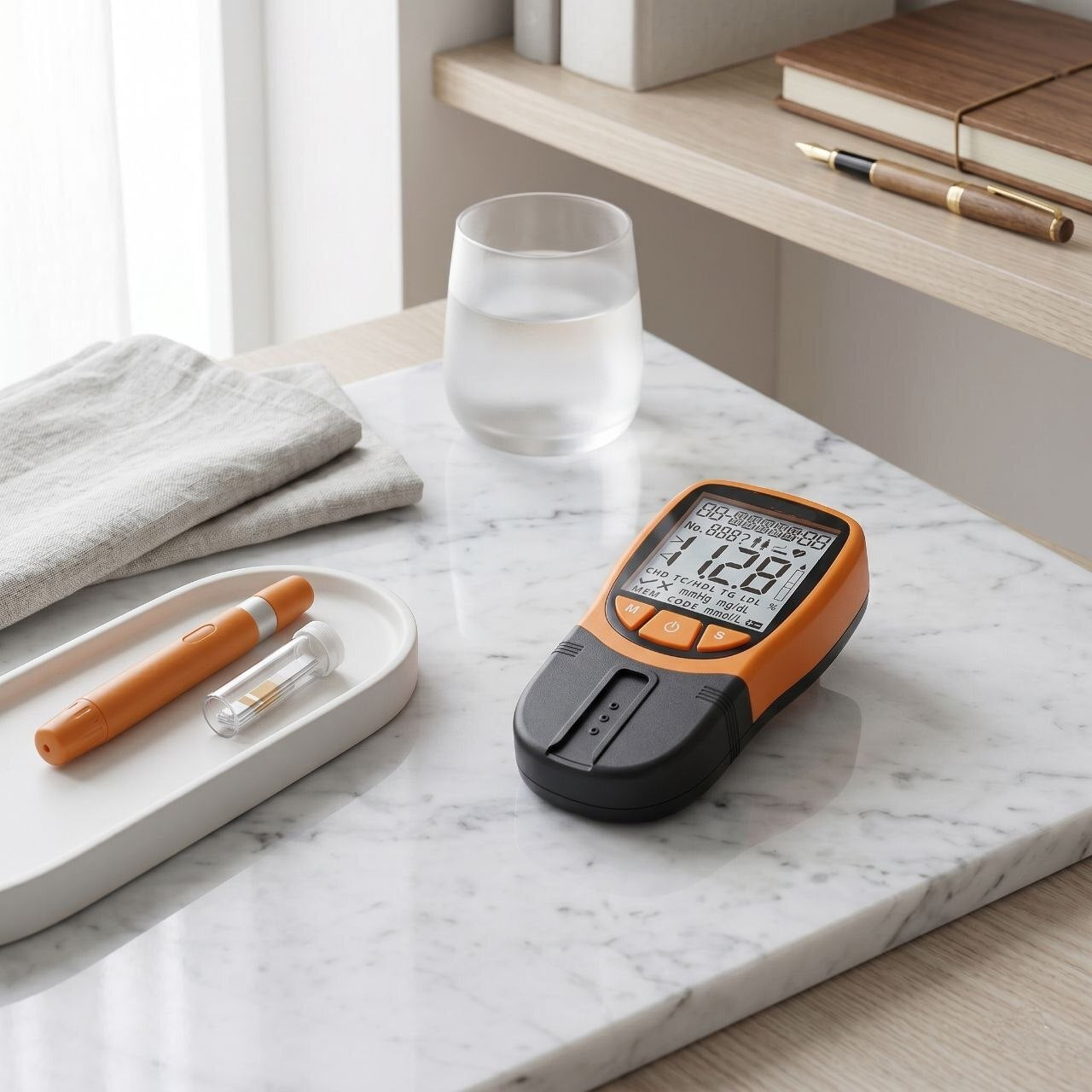 4-in-1 Cholesterol Test Machine | Lipid Profile Monitor Kit – TC HDL LDL Triglycerides | Mediwares