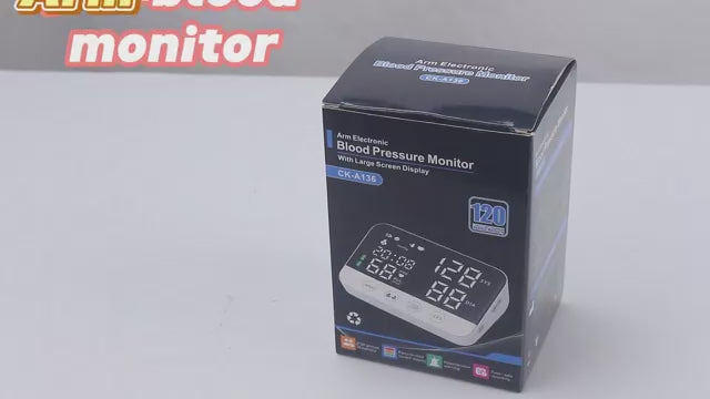 Load video: Digital Arm Blood Pressure Monitor