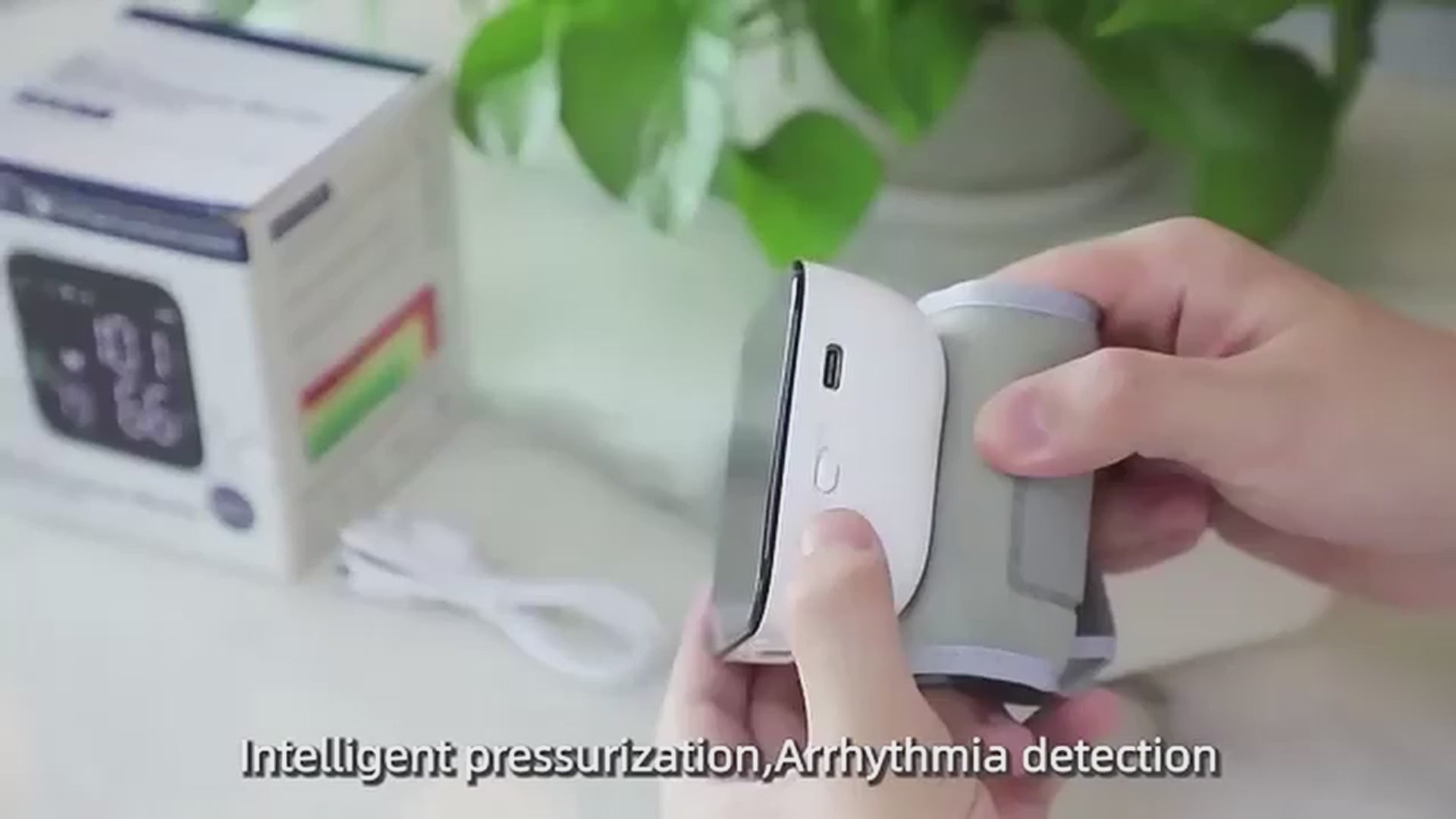 Load video: Wrist Blood Pressure Monitor with Voice