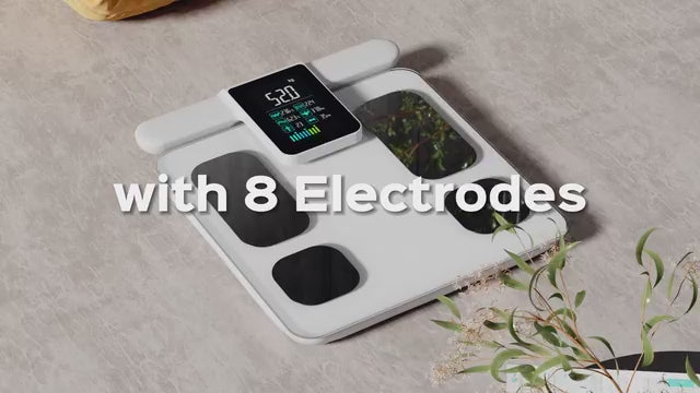 Load video: Mediwares Smart Body Weight Scale with Composition Monitor