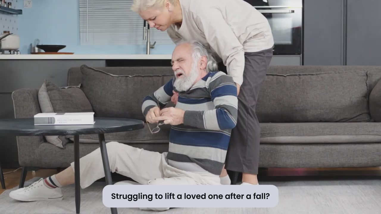 Load video: Mediwares Anti Slip Electric Bath Lift &amp; Floor Lift Chair