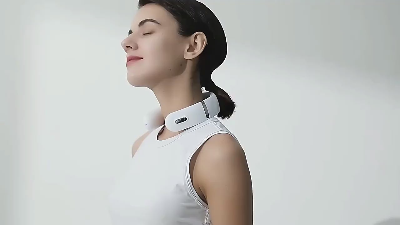 Load video: Mediwares Portable Cervical Neck Massager | Fast Relief for Neck Tension