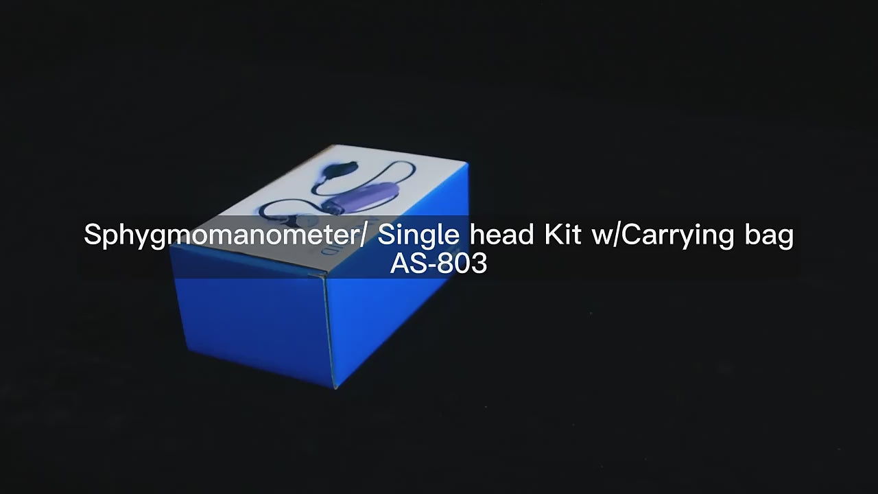 Load video: Mediwares Sphygmomanometer - Manual Blood Pressure kit with Adult Cuff, Stethoscope, Portable Leather Case